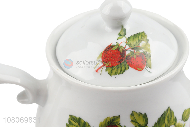 High quality household enamel ceramic tea pot porcelain tea pot