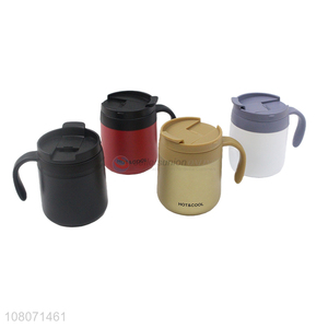 New Arrival Yellow Stainless Steel Vacuum Flask Large Capacity Cup