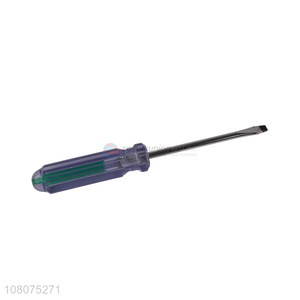 Latest arrival multi-use plastic handle slotted screwdriver