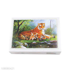 Hot selling creative paper puzzle adult animal jigsaw