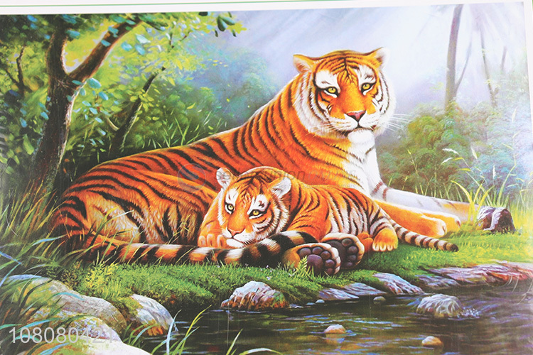 Hot selling creative paper puzzle adult animal jigsaw