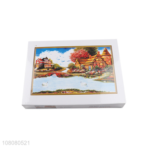 Popular products DIY landscape oil painting puzzle toy