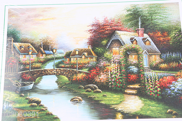 China market creative paper oil painting puzzle DIY toy