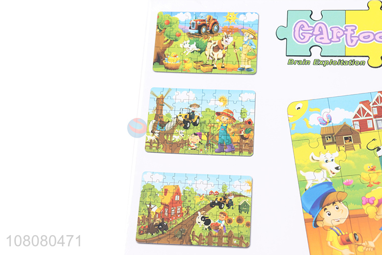 Hot selling cartoon educational jigsaw puzzles for children