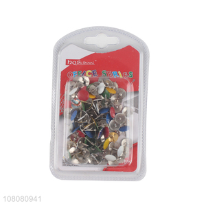 Factory supply office binding supplies colored metal push pins thumbtacks