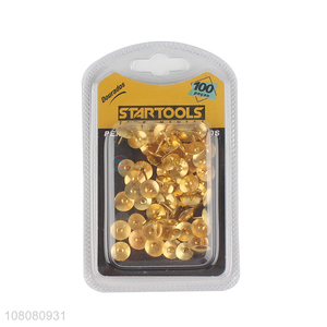 Wholesale gold pushpins thumbtacks multi-purpose pushpins for office