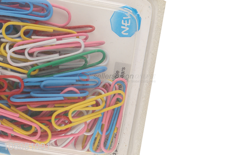 Online wholesale colorful metal paper clips for home, school and office use