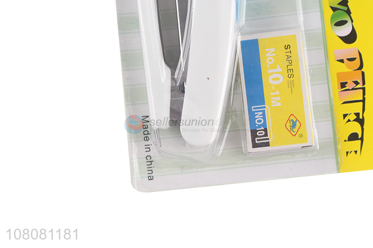 Wholesale 15 sheet capacity 10# staplers set office school stationery set