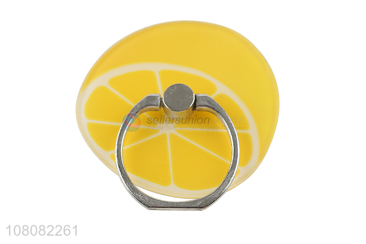 China wholesale lemon shape finger ring holder for cellphone