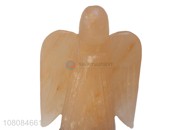 Top sale Angel salt stone lamp creative decoration stone crafts