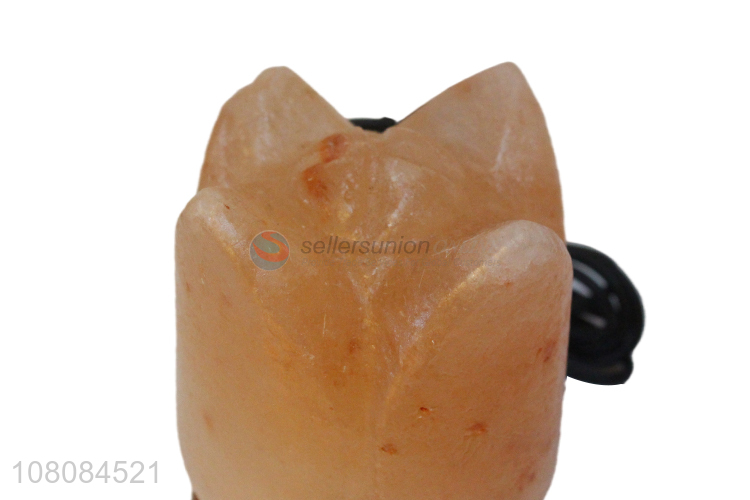 New products lotus salt stone lamp creative stone crafts