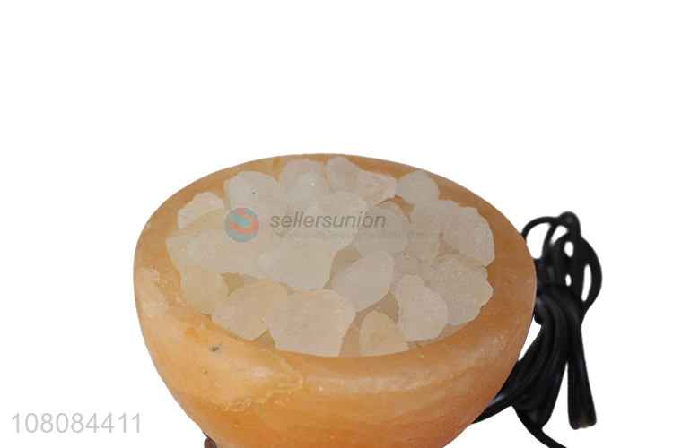 Hot selling outdoor decoration salt stone lamp creative stone crafts
