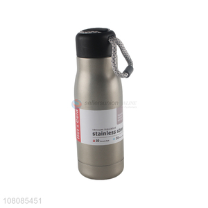 China supplier stainless steel vacuum insulated cup water bottle with handle