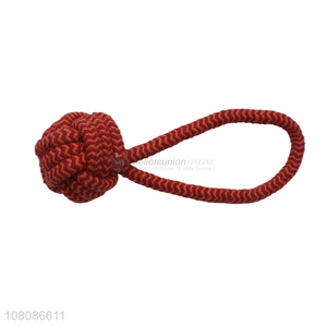 Good sale red soft pets chew training toys for tooth cleaning