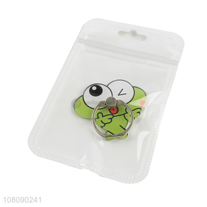 Wholesale cartoon frog finger ring acrylic phone holder