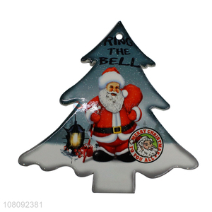 New product Christmas ceramic coffee coaster cup mat with cork back