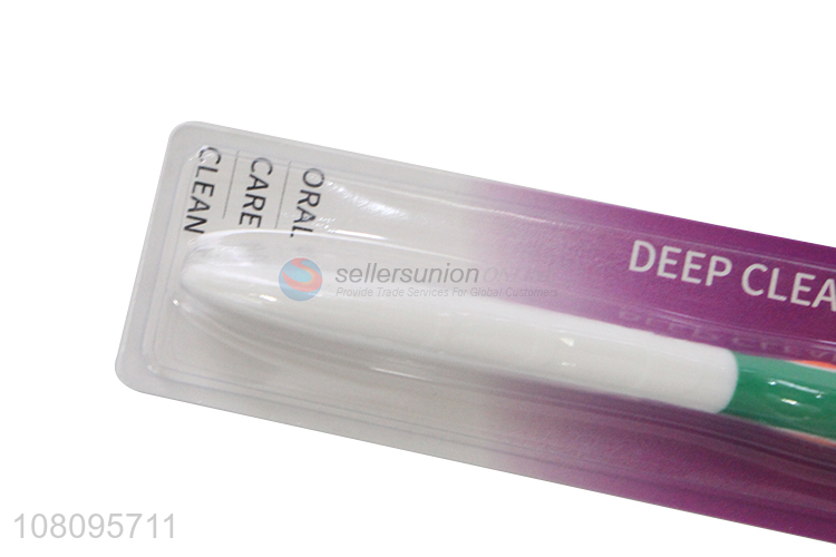 Yiwu wholesale green soft toothbrush for adult