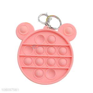 Yiwu factory silicone rodent control pioneer pink coin purse