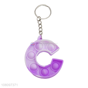 Good price letter C creative rodent pioneer keychain