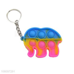 Yiwu wholesale cartoon elephant rodent pioneer keychain