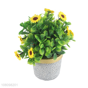 Yiwu Marker Wholesale Artificial Flower Simulation Potted Plant