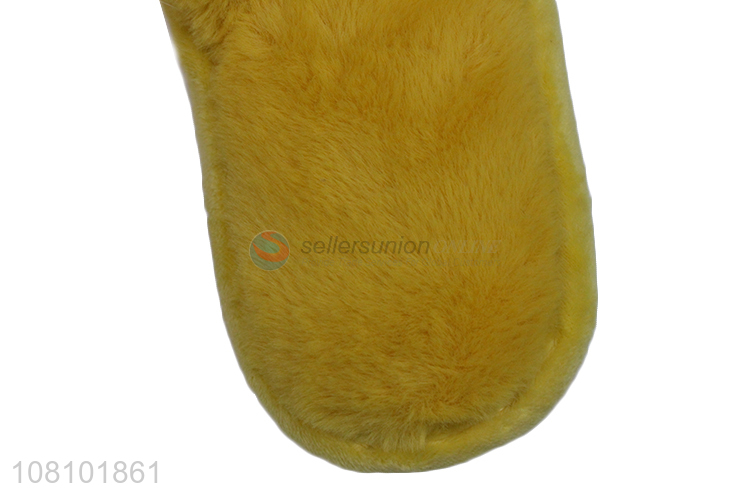 Good selling multicolor fuzzy soft winter slipper for women