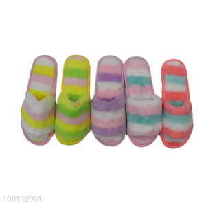 Top sale multicolor winter warm women slippers for indoor