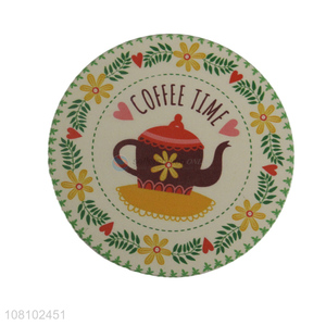 Wholesale creative printed placemat MDF coaster for kitchen