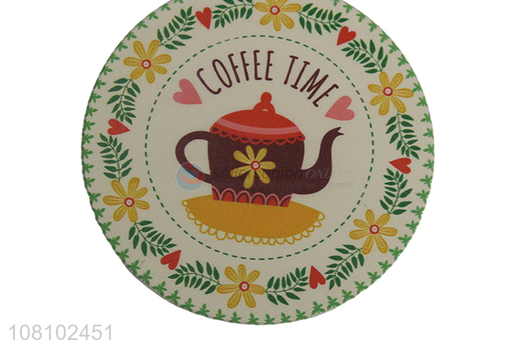 Wholesale creative printed placemat MDF coaster for kitchen