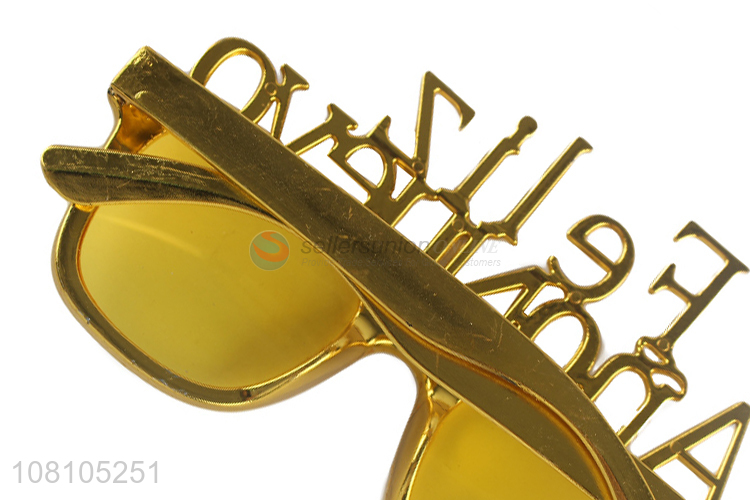 High quality gold letter party glasses sunglasses party supplies