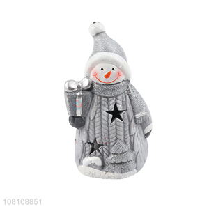 New products ceramic snowman creative christmas party ornaments