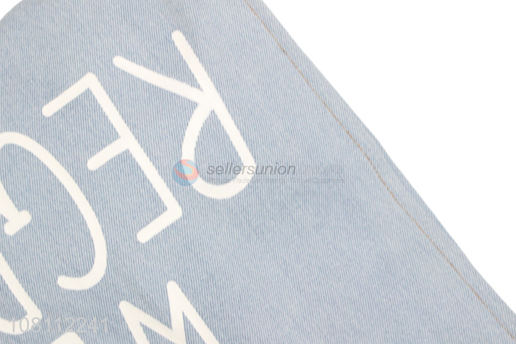 New arrival custom logo denim tote bag shoulder bag for women