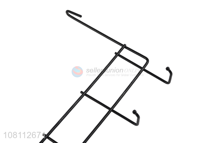 Online wholesale 5 hooks metal over the door hooks iron towel rack