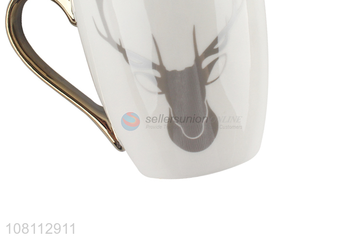 Factory wholesale simple drinking cup portable ceramic cup