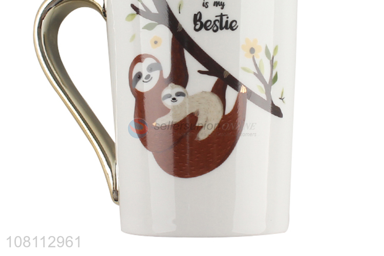 Low price household ceramic coffee cup creative drinking cup