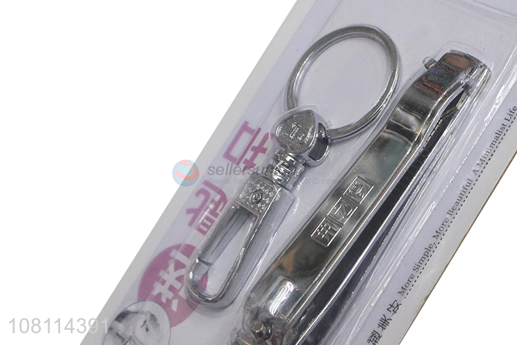 Yiwu market durable nail care nail clipper with keychain