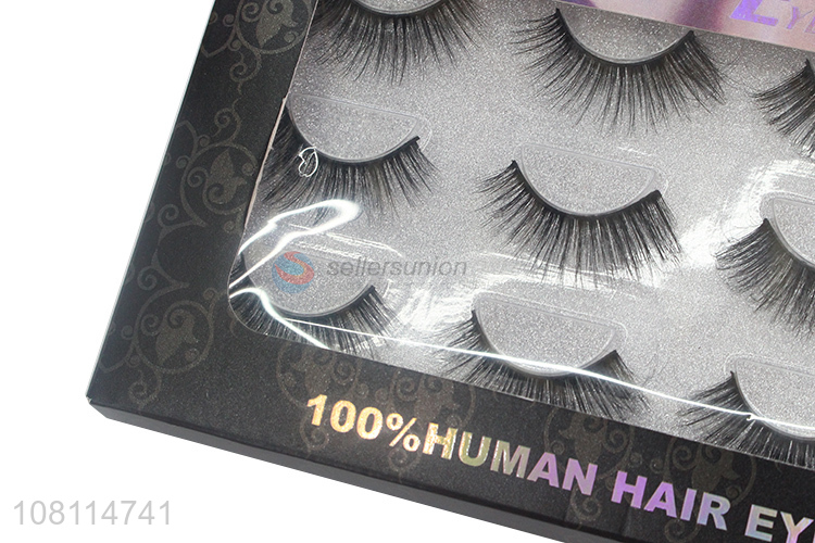 Popular products human hair eyelashes with top quality