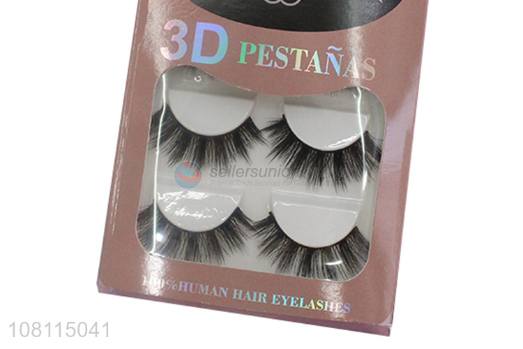 Yiwu market natural women makeup fluffy false eyelashes