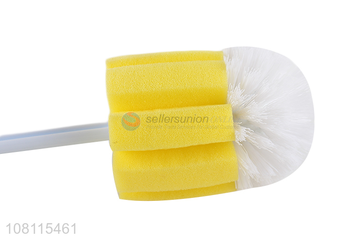 Hot selling wooden handle sponge cleaning brush cup bottle brush