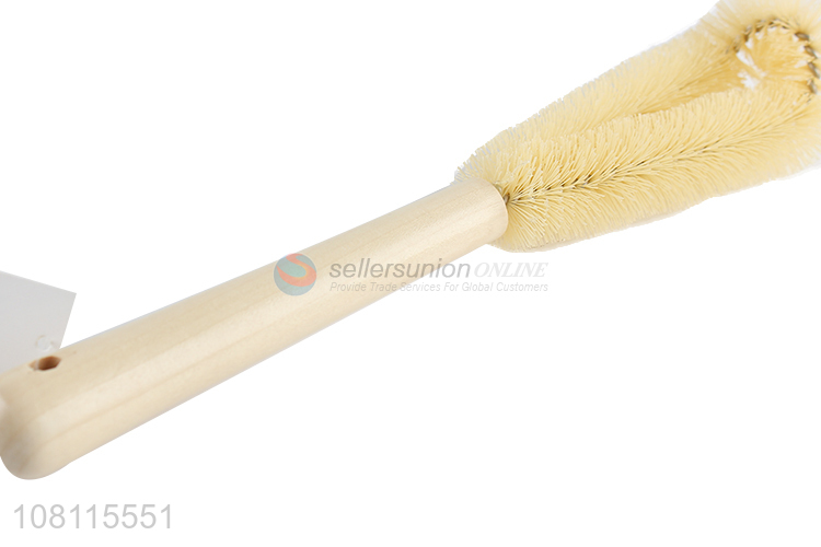 Good quality household long wooden handle cup brush bottle brush
