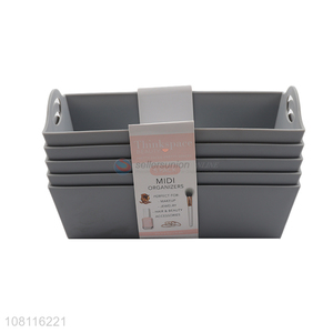 Yiwu market gray desktop storage box ladies cosmetic box