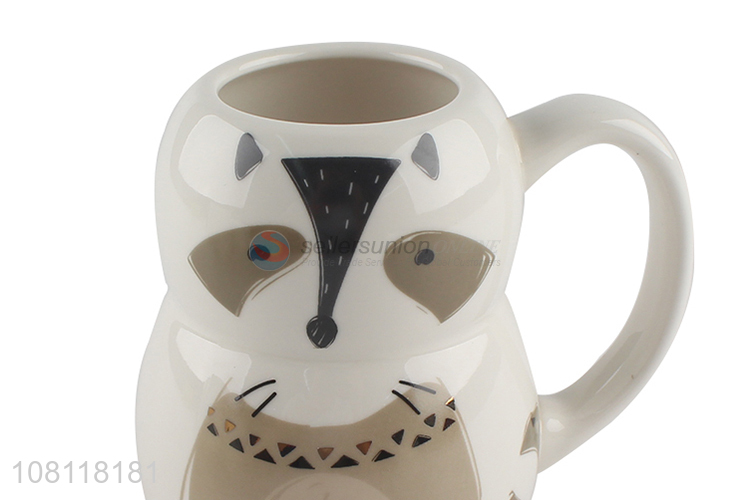 Online wholesale cute design ceramic tea cup water cup