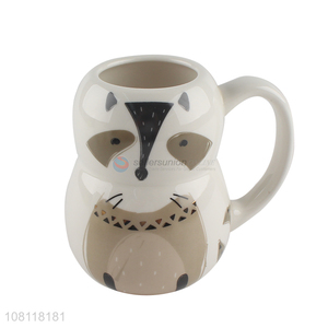 Online wholesale cute design ceramic tea cup water cup