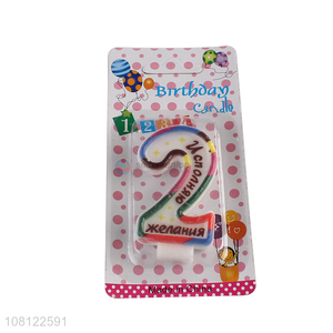 Best sale creative birthday cake decoration number candles