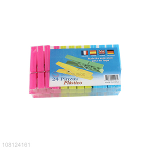 Wholesale Colorful Clothes Pegs Cheap Plastic Clip Set