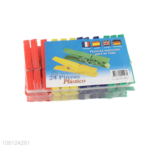 Good Sale Colorful Clothes Clip Plastic Clothes Pegs Set