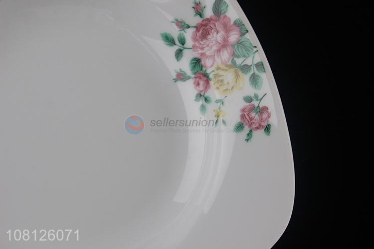 High quality flower dinner plates ceramic salad plates