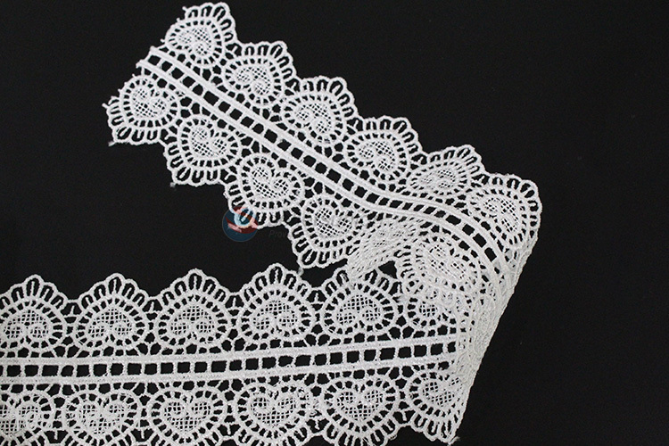 Latest products white embroidery lace trim for garment accessories