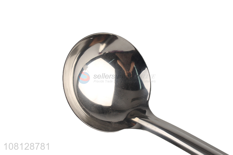 Hot selling stainless steel long handle soup spoon