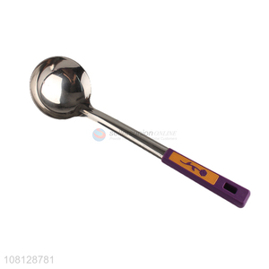 Hot selling stainless steel long handle soup spoon